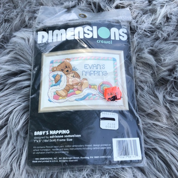 Baby’s Napping embroidery kit 7” x 5” - Picture 1 of 4